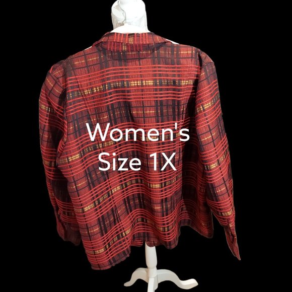 C J Banks Zippered Blazer Women's Size 1X - Picture 2 of 6